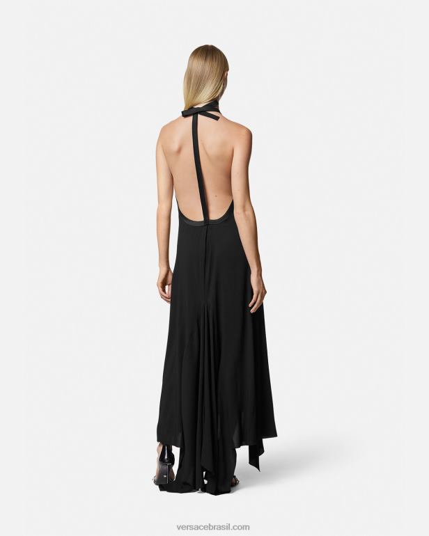 roupas P2TX21 Versace vestido de gola alta Uma cor mulheres