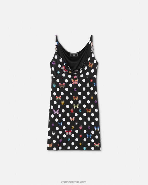 roupas P2TX5 Versace minivestido borboletas medusa '95 imprimir mulheres