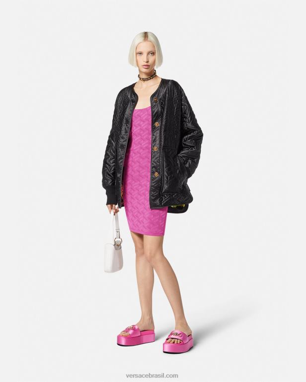 roupas P2TX65 Versace vestido medusa \'95 la greca fúcsia mulheres