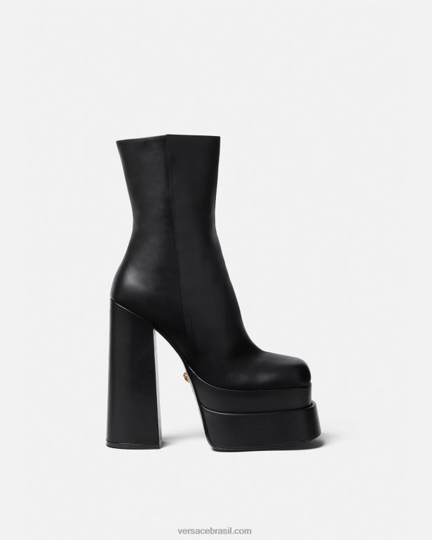 sapato P2TX407 Versace botas plataforma aevitas preto mulheres