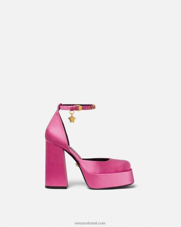 sapato P2TX414 Versace bombas de plataforma única medusa aevitas rosa mulheres