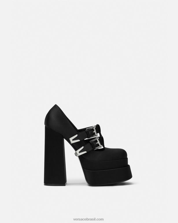 sapato P2TX417 Versace bombas de plataforma aevitas preto mulheres