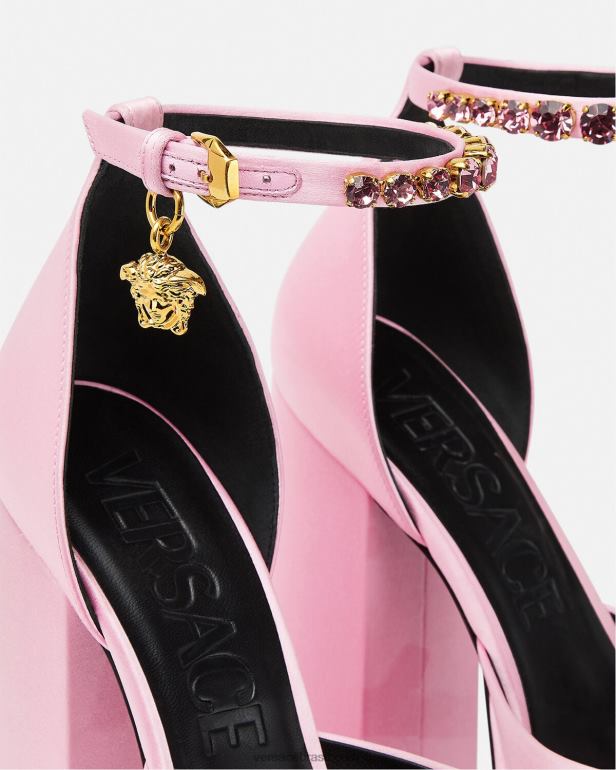 sapato P2TX423 Versace bombas de plataforma medusa aevitas rosa mulheres
