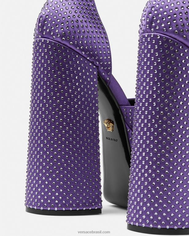 sapato P2TX426 Versace sandalia plataforma medusa aevitas tolet mulheres