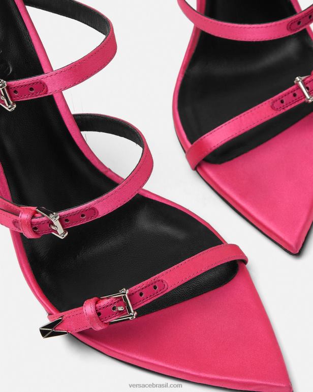 sapato P2TX397 Versace sandálias de ponta fúcsia mulheres