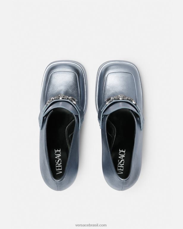 sapato P2TX485 Versace bombas de plataforma metálica medusa \'95 Uma cor mulheres