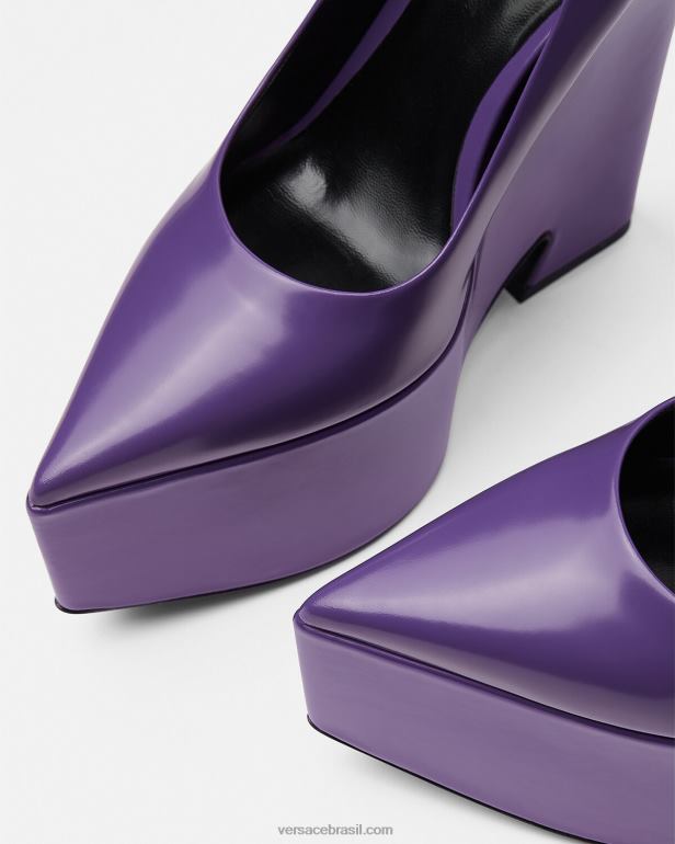 sapato P2TX492 Versace bombas de plataforma de tempestade tolet mulheres