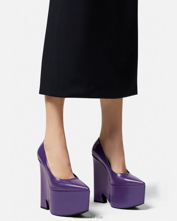 sapato P2TX492 Versace bombas de plataforma de tempestade tolet mulheres