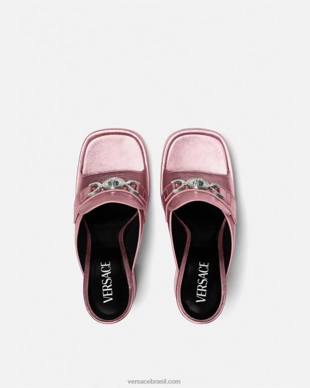 sapato P2TX444 Versace mule plataforma medusa \'95 rosa mulheres