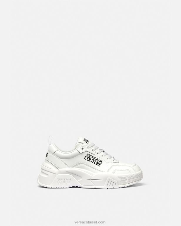 sapato P2TX2266 Versace tênis stargaze branco mulheres