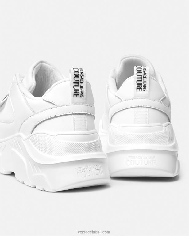 sapato P2TX2274 Versace tênis de corrida branco mulheres